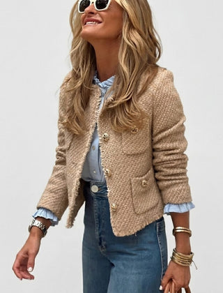 Women’s Tailored Tweed-Blend Jacket