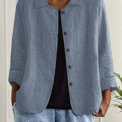 Ella Casual Button-Front Lightweight Jacket