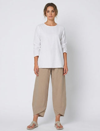 Women’s Relaxed Linen-Blend Trousers