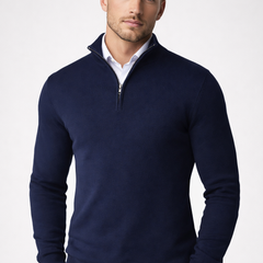 Christopher Half Zip High Neck Sweater