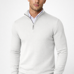 Christopher Half Zip High Neck Sweater