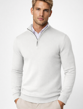 Christopher Half Zip High Neck Sweater