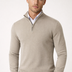 Christopher Half Zip High Neck Sweater
