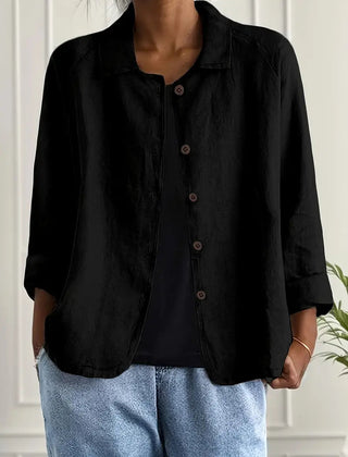 Ella Casual Button-Front Lightweight Jacket