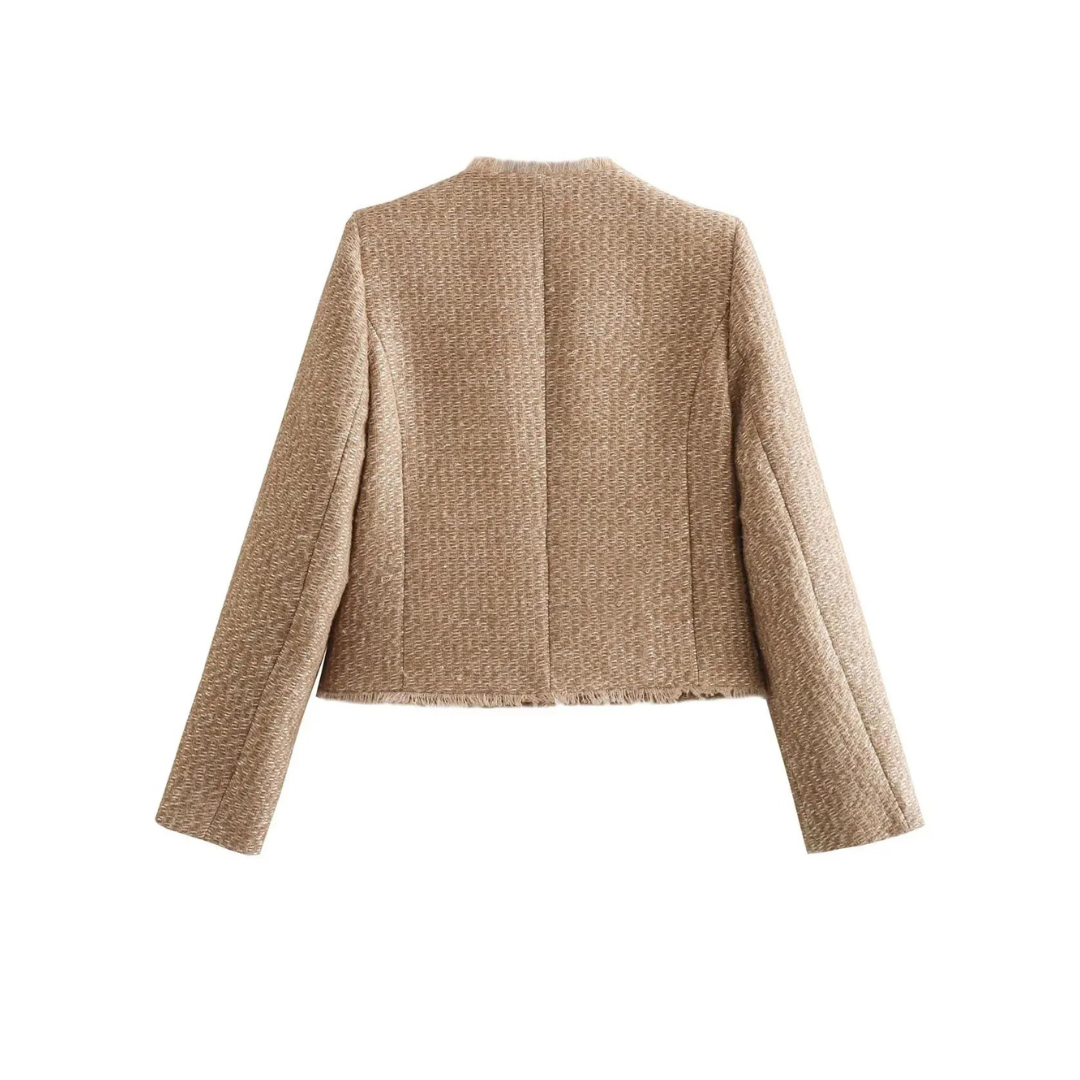 Women’s Tailored Tweed-Blend Jacket