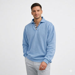 Men’s Long-Sleeve Knit Polo
