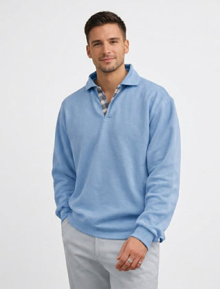 Men’s Long-Sleeve Knit Polo