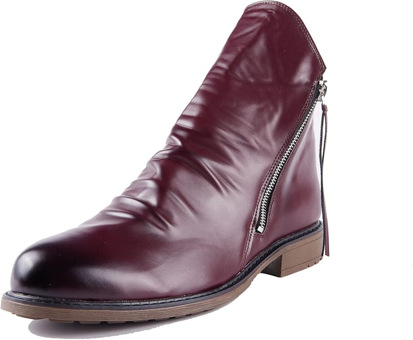 Men’s Side-Zip Leather-Look Boots