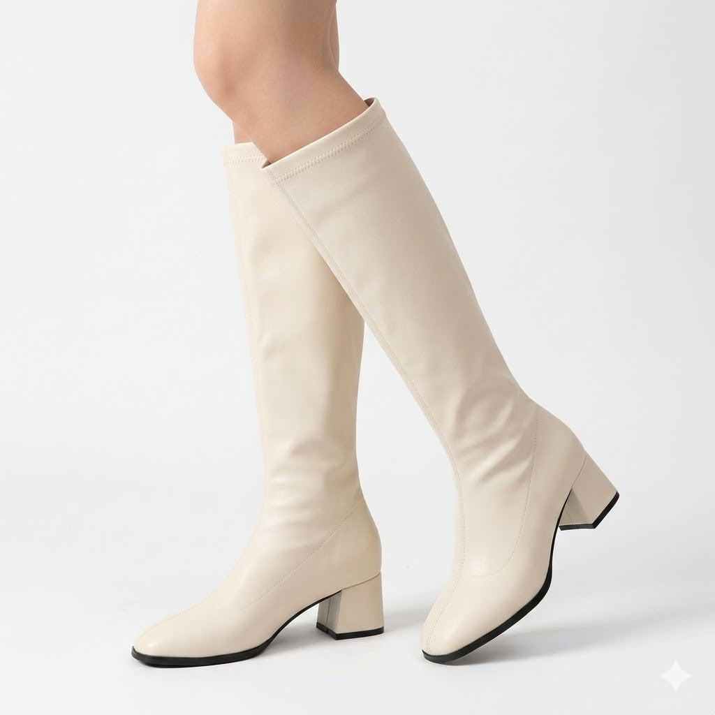 Women’s Knee-High Block-Heel Boots