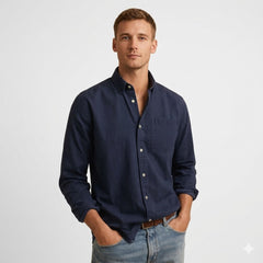Men’s Cotton-Blend Casual Shirt