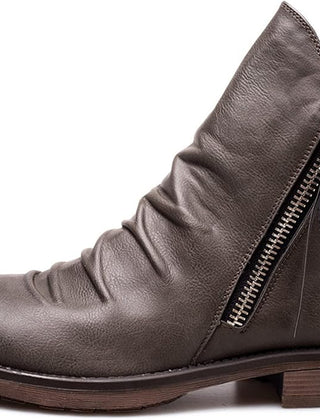 Men’s Side-Zip Leather-Look Boots