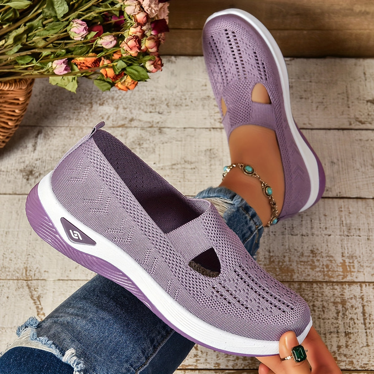 Women’s Breathable Slip-On Trainers