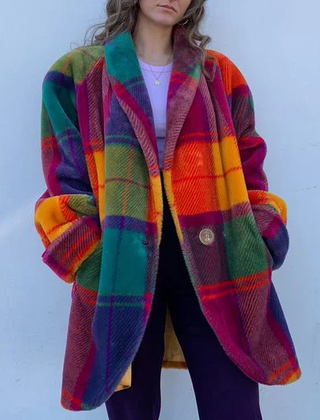 Bianca Oversized Winter Plaid Coat