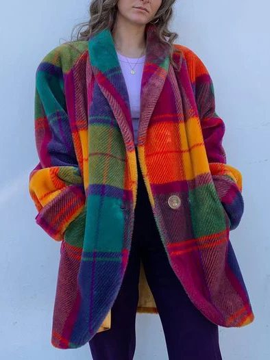 Bianca Oversized Winter Plaid Coat