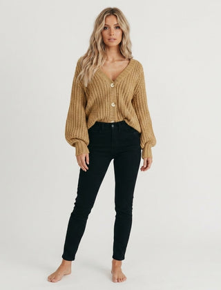 Women’s Chunky Knit Button Cardigan