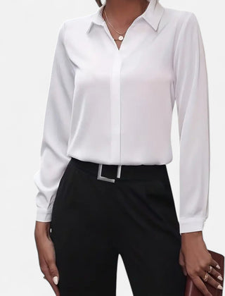 Women’s V-Neck Long-Sleeve Blouse