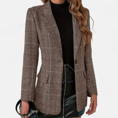 Women’s Tailored Check Blazer