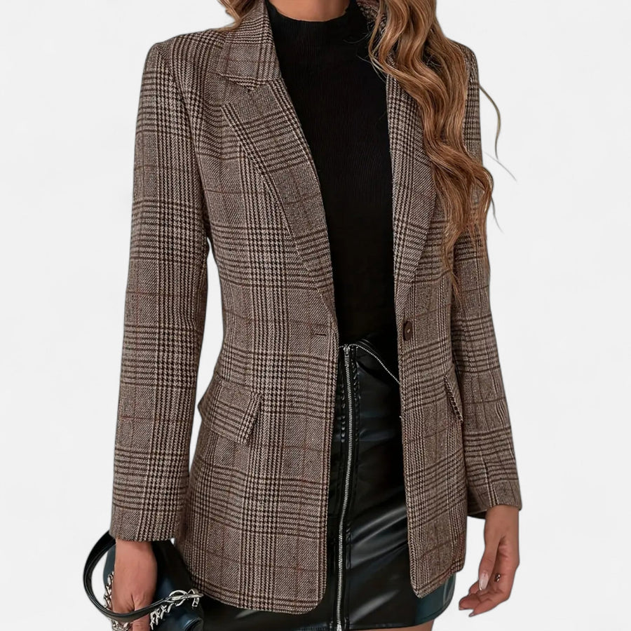 Women’s Tailored Check Blazer