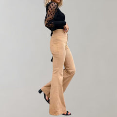 Women’s High-Waisted Flared Trousers