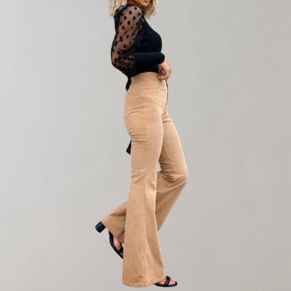 Women’s High-Waisted Flared Trousers