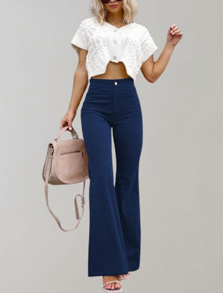 Women’s High-Waisted Flared Trousers