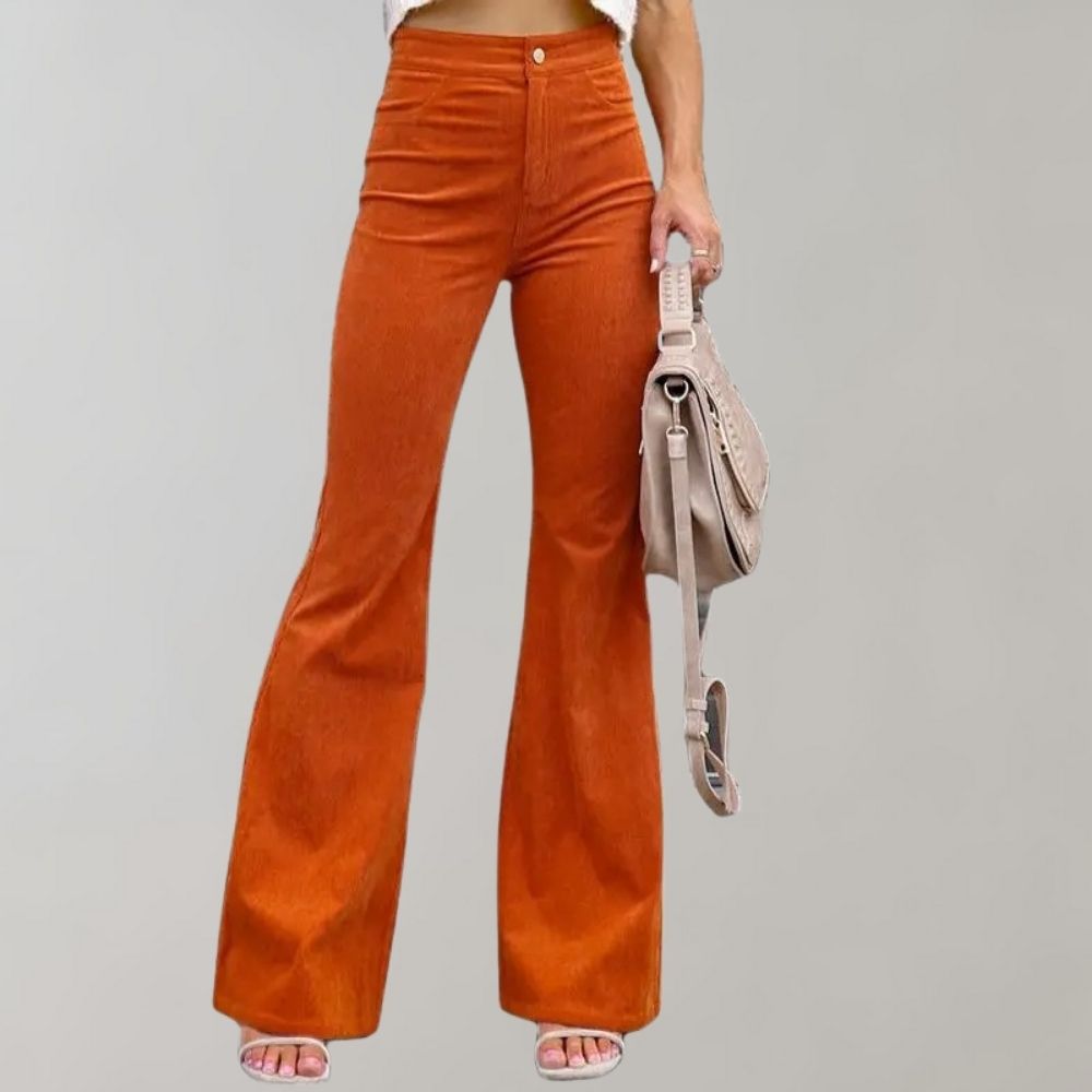 Women’s High-Waisted Flared Trousers