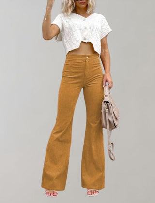 Women’s High-Waisted Flared Trousers