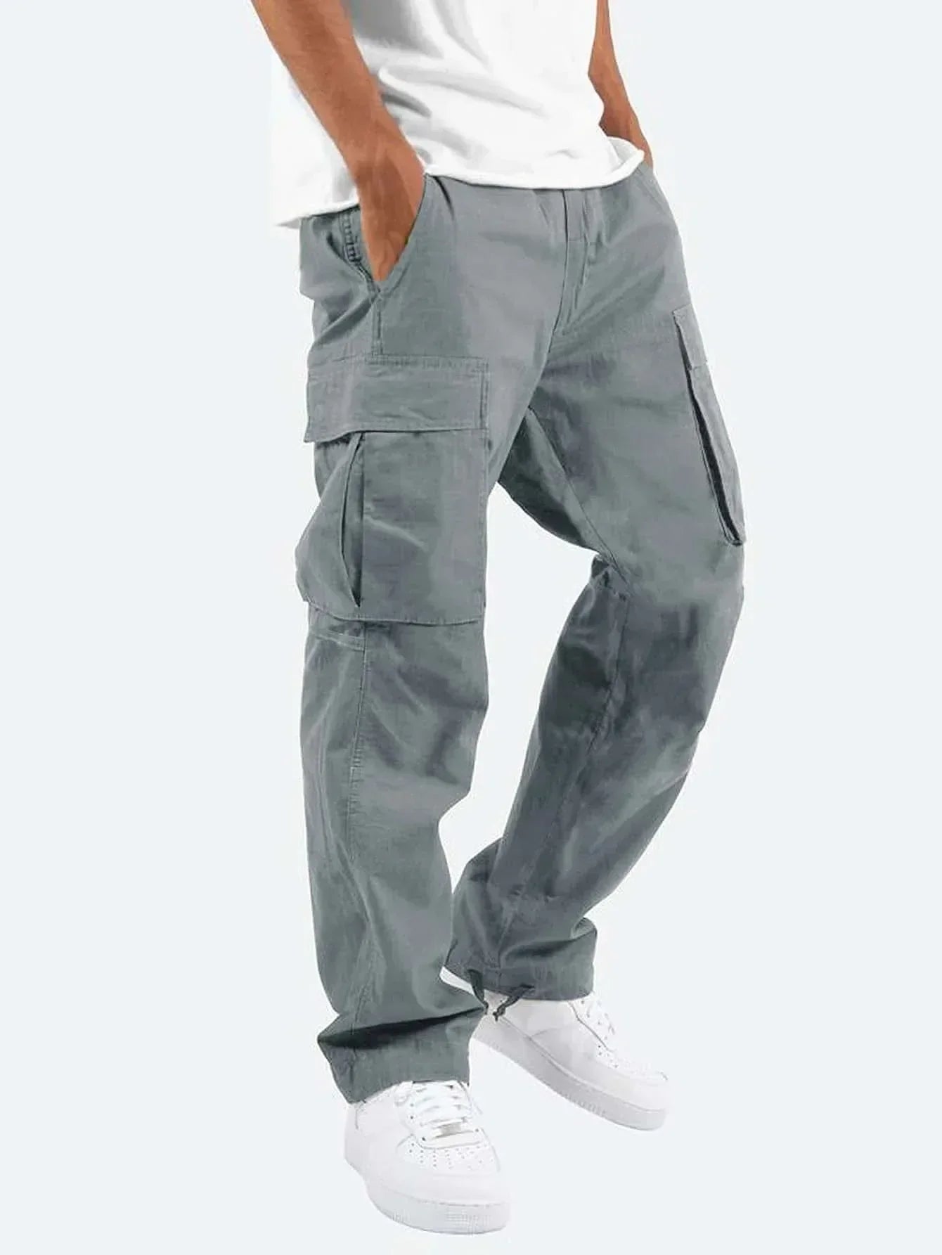 Men’s Straight-Leg Cargo Trousers