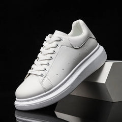 Men’s Minimalist Leather-Look Trainers