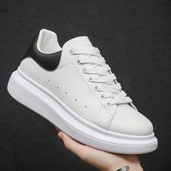 Men’s Minimalist Leather-Look Trainers