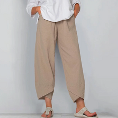 Women’s Relaxed Linen-Blend Trousers