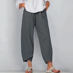 Women’s Relaxed Linen-Blend Trousers
