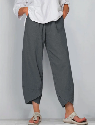 Women’s Relaxed Linen-Blend Trousers