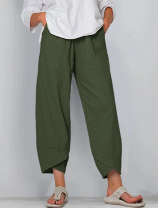 Women’s Relaxed Linen-Blend Trousers
