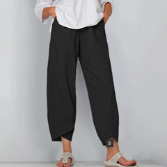 Women’s Relaxed Linen-Blend Trousers