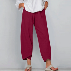 Women’s Relaxed Linen-Blend Trousers