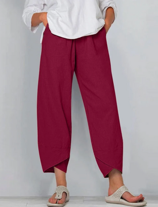 Women’s Relaxed Linen-Blend Trousers