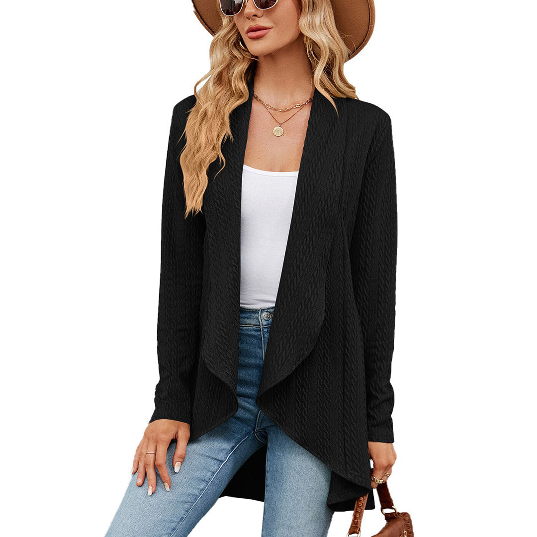 Chloe Open Front Long Cardigan