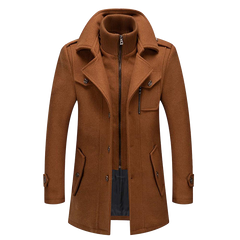 Men’s Structured Long Overcoat