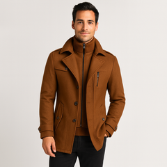 Men’s Structured Long Overcoat