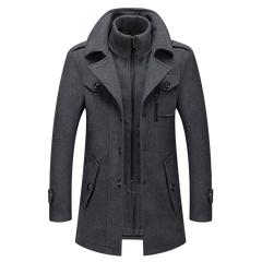 Men’s Structured Long Overcoat