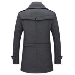Men’s Structured Long Overcoat