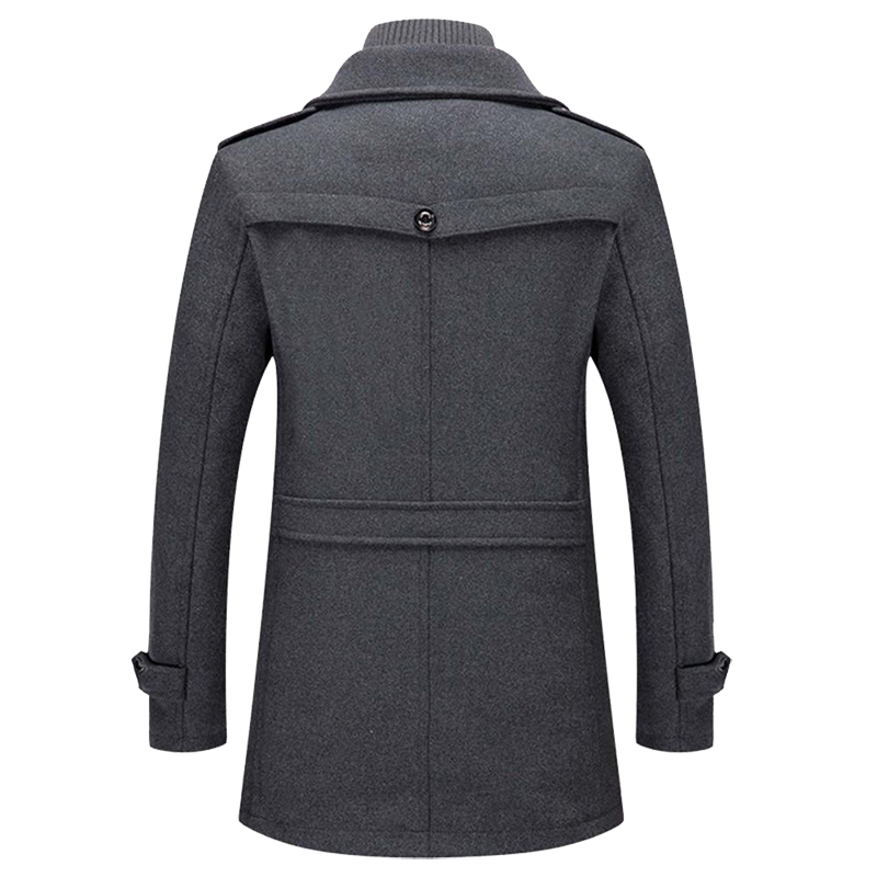 Men’s Structured Long Overcoat