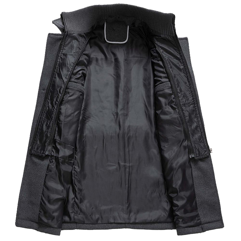 Men’s Structured Long Overcoat