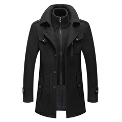 Men’s Structured Long Overcoat