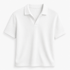 Men’s Ribbed Short-Sleeve Polo