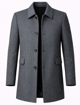 Men’s Classic Wool-Blend Overcoat