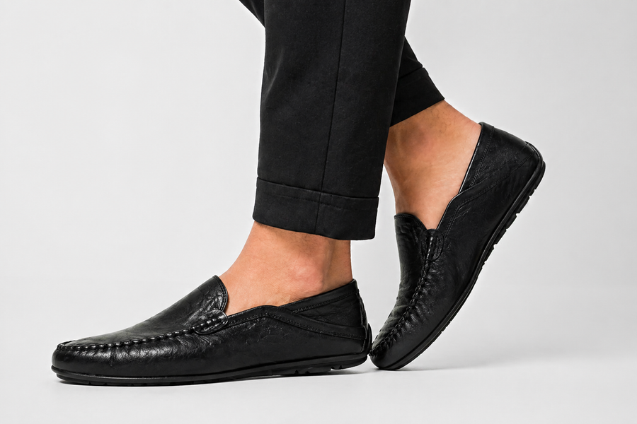 Men’s Leather Slip-On Loafers