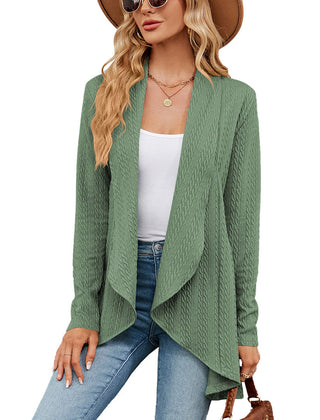 Chloe Open Front Long Cardigan