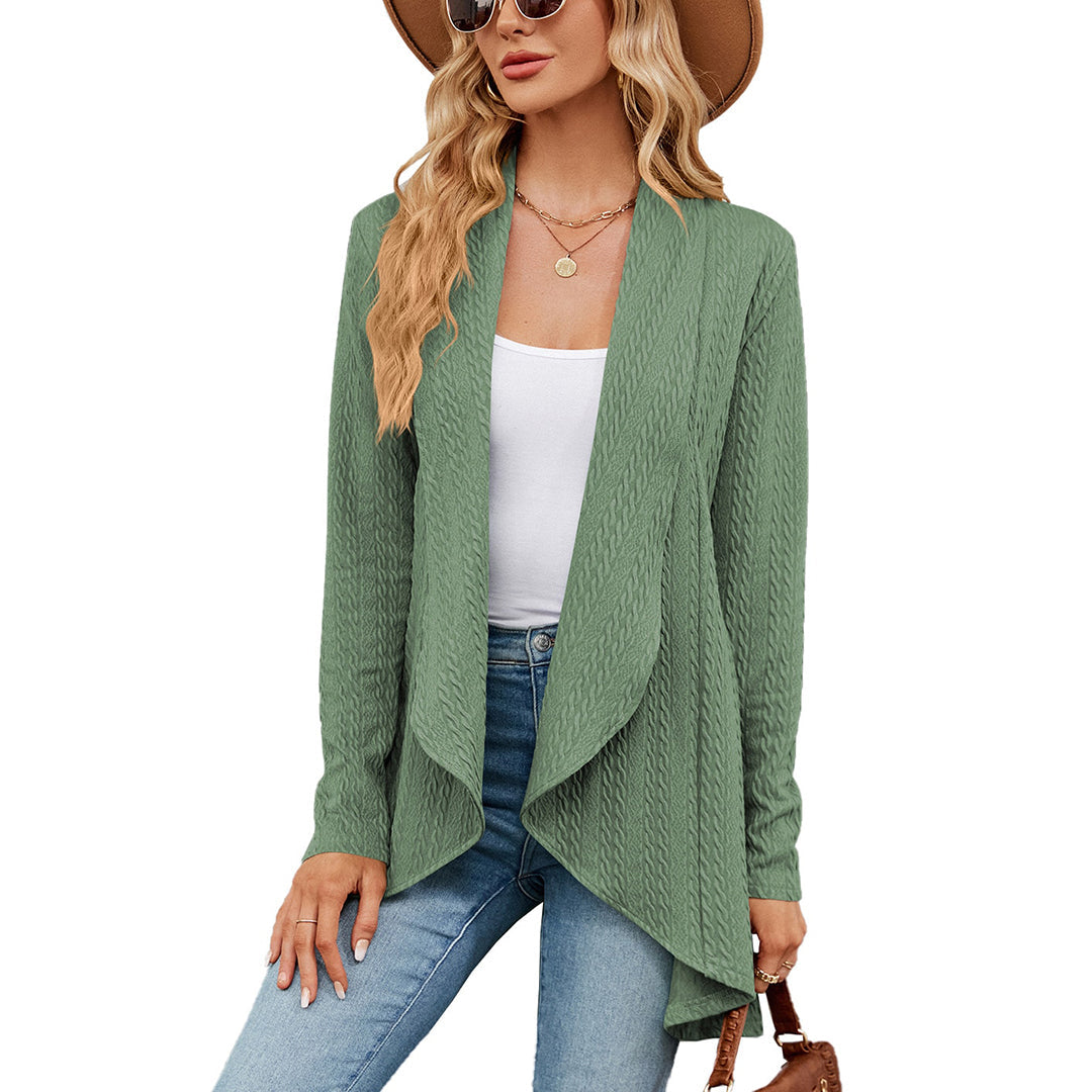 Chloe Open Front Long Cardigan